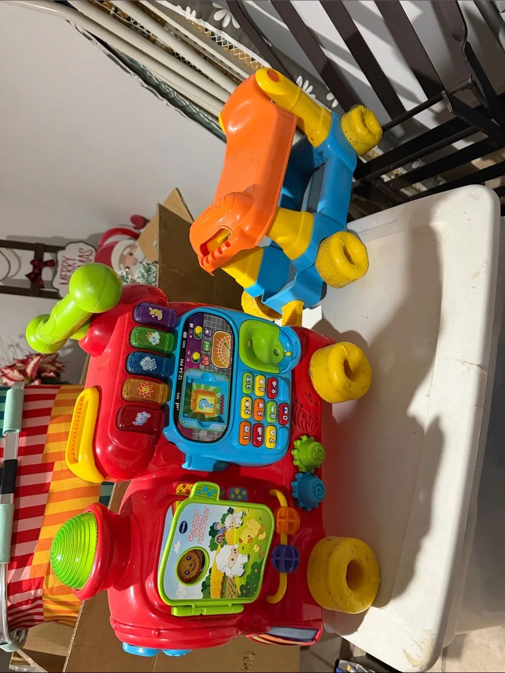Red Interactive Ride-On Learning Train for Toddlers
